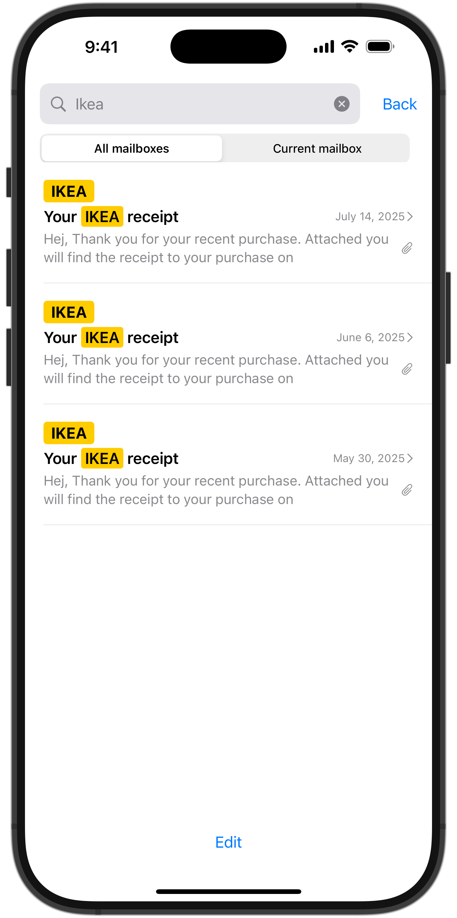 Import the delivery