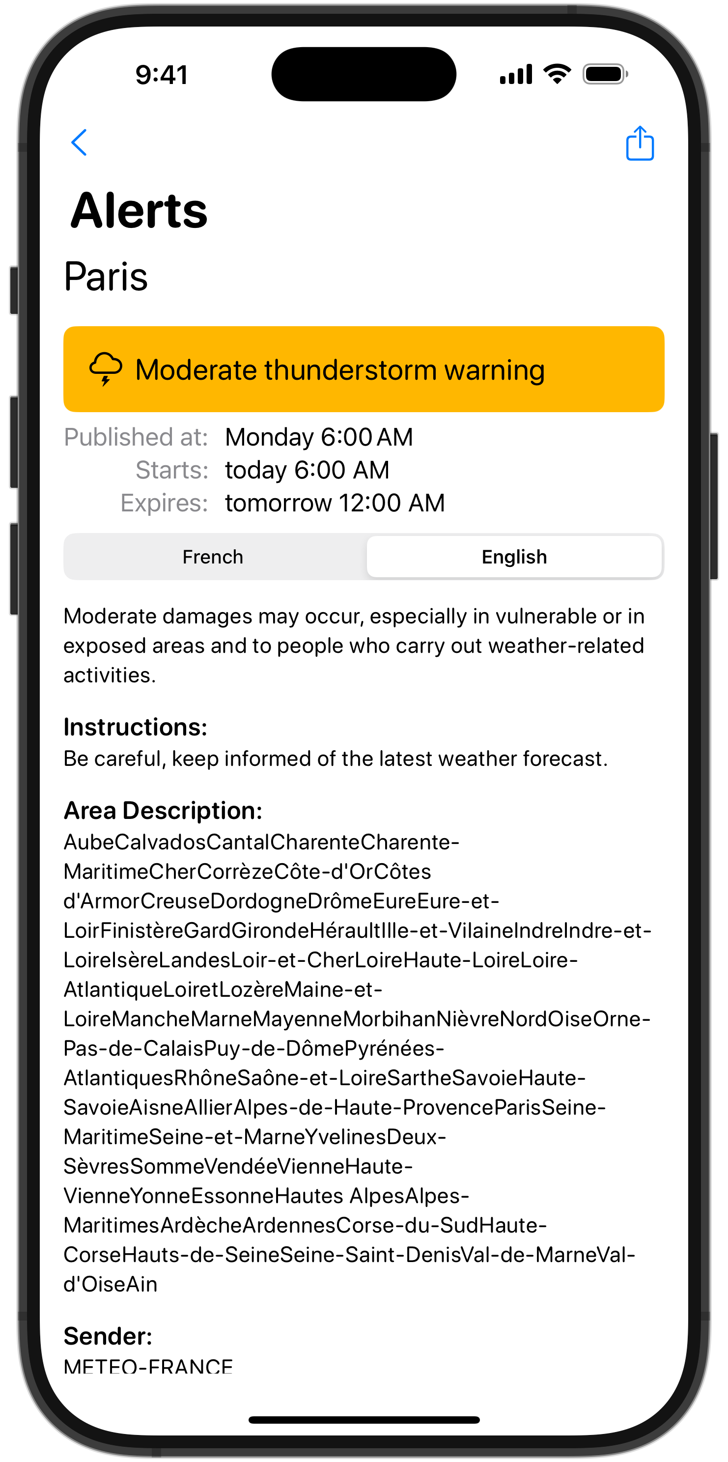 CartoonWeather Screenshot 7